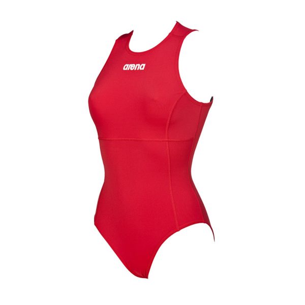 Arena Solid Red Water Polo Swimsuit