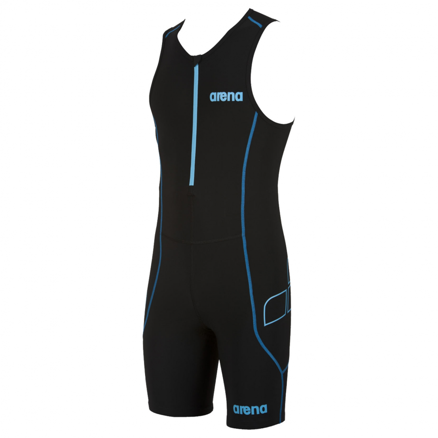 Arena Men's ST Black Trisuit - Front Zip