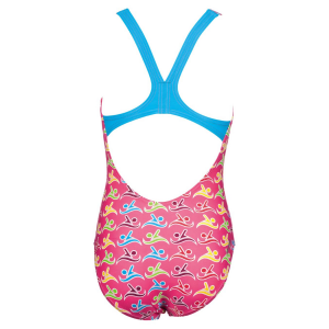 Arena Girls Roller Pink / Multi Swimsuit
