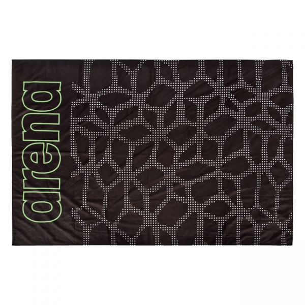 Arena Carbonite Microfibre Towel - Black