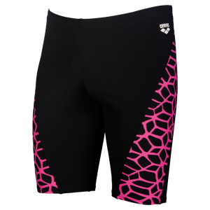 Arena Carbonics Men's Swim Jammers - Black / Pink
