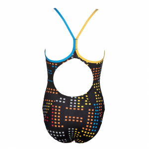 Arena Girls Neon Black Swimsuit