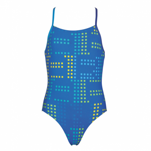 Arena Girls Neon Blue Swimsuit