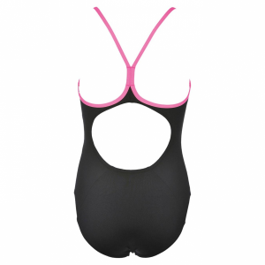 Arena Log Girls Black Swimsuit