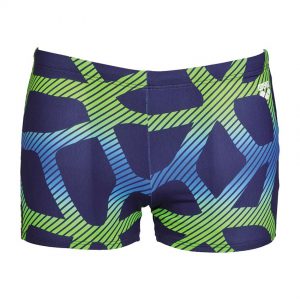 Arena Mens Spider Swim Shorts Blue Green