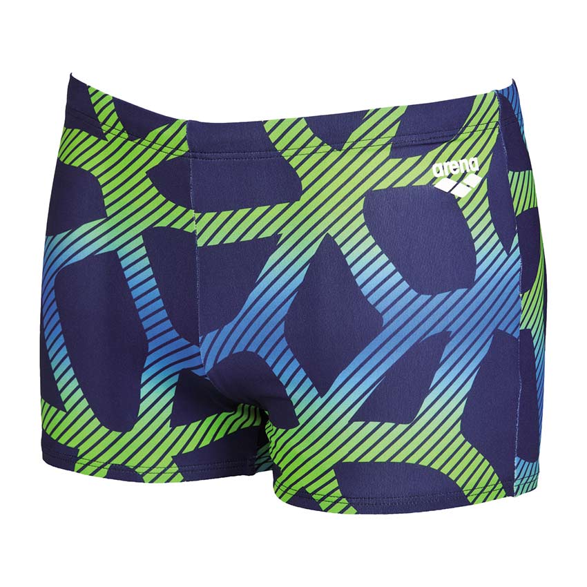 Arena Mens Spider swim shorts blue green perfect for swim training