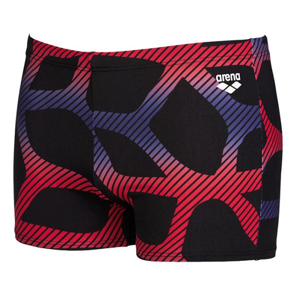 Arena Mens Spider Swim Shorts Black Red Blue Left