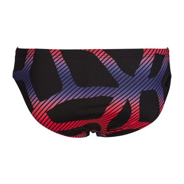Arena Mens Spider Swim Brief Black Red