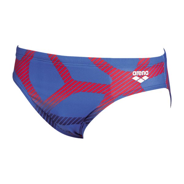 Arena Mens Spider Swim Brief Blue Red