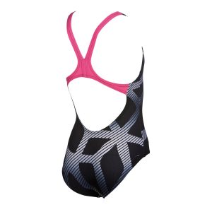 Arena Spider Girls Swimsuit Black Pink