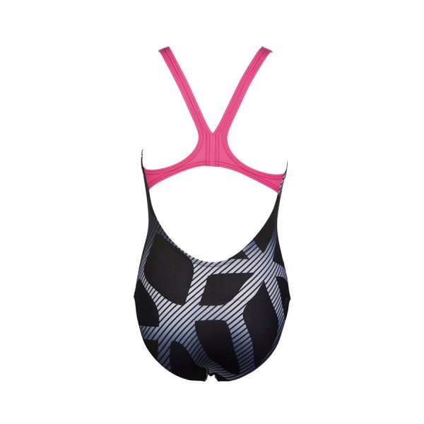 Arena Spider Girls Swimsuit Black Pink