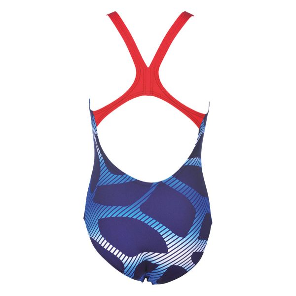 Arena Spider Girls Swimsuit Blue Red