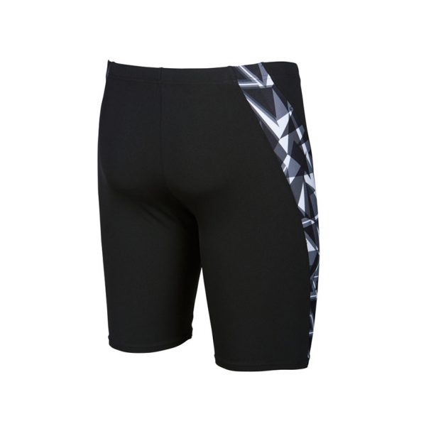 Arena Mens Swim Jammer Black White Shattered Glass