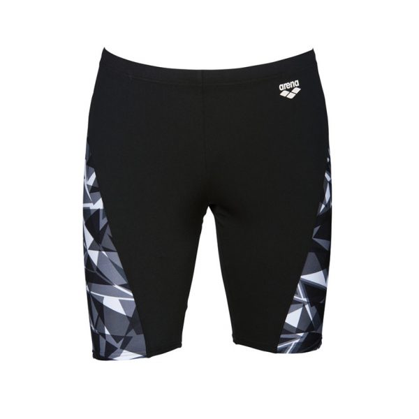 Arena Mens Swim Jammer Black White Shattered Glass