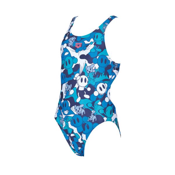 Arena CamoKun Girls Swimsuit - Blue White