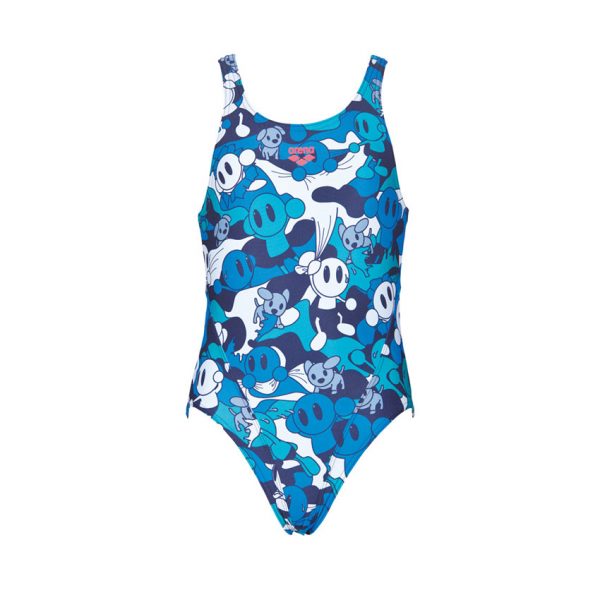 Arena CamoKun Girls Swimsuit - Blue White