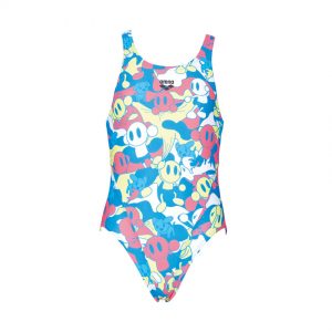 Arena CamoKun Girls Swimsuit - Blue Soft Green