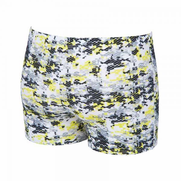 Arena Mens Camouflage Black Yellow Swim Shorts