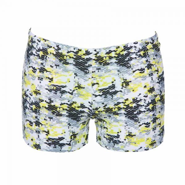 Arena Mens Camouflage Black Yellow Swim Shorts