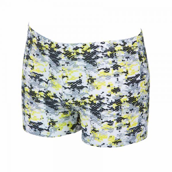 Arena Mens Camouflage Black Yellow Swim Shorts