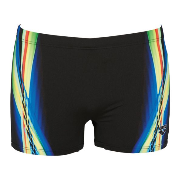 Arena Mens Black Yellow Iridiscent Swim Short