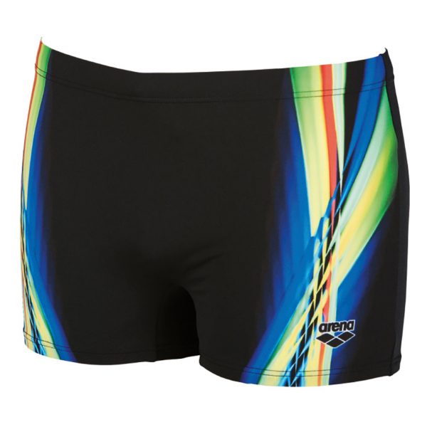 Arena Mens Black Yellow Iridiscent Swim Short