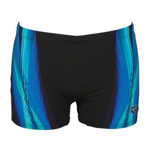 Arena Mens Black Blue Iridiscent Swim Short