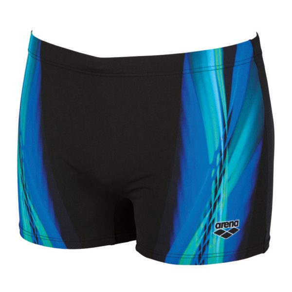 Arena Mens Black Blue Iridiscent Swim Short