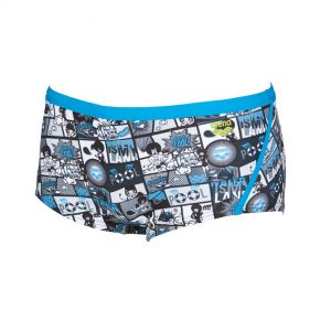 Arena Mens Blue Comics Low Waist Swim Shorts