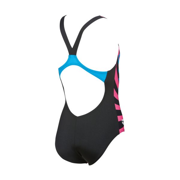 Arena Swim&Roll Girls Swimsuit Black