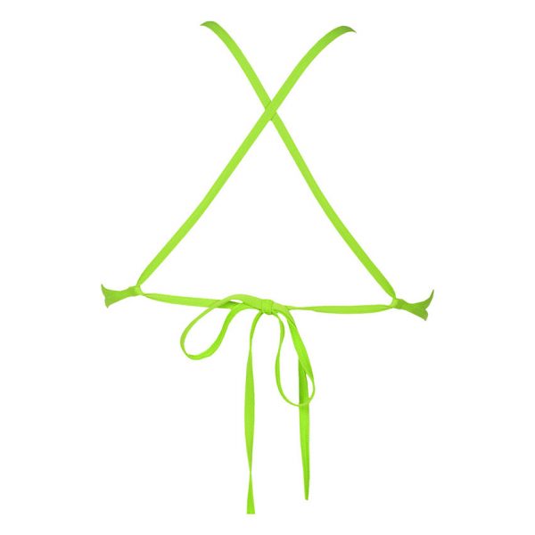 Black Green Arena Triangle Feel Bikini Top