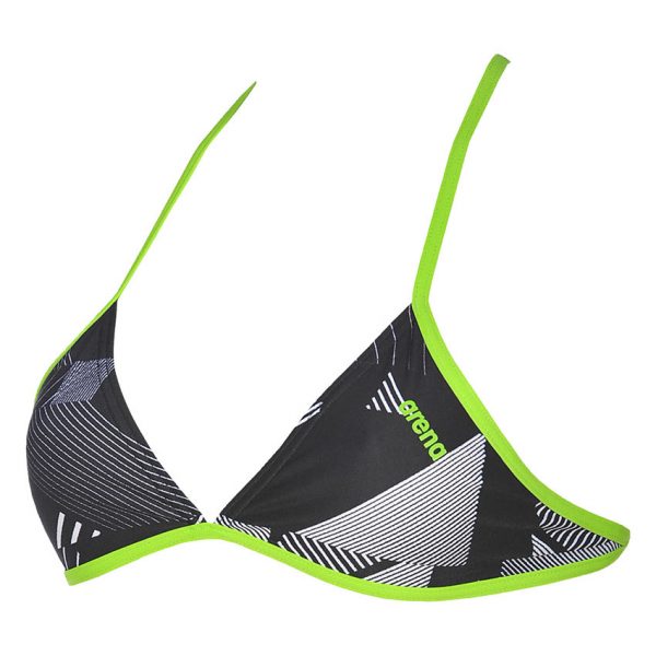 Black Green Arena Triangle Feel Bikini Top