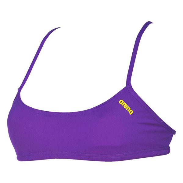 Purple Arena Bandeau Bikini Top