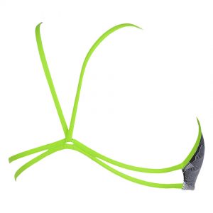 Black Green Arena Bandeau Bikini Top