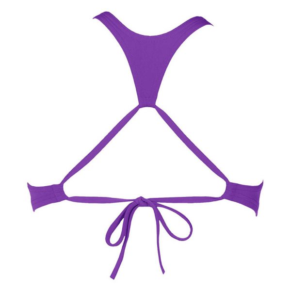 Purple Arena Crop Bikini Top