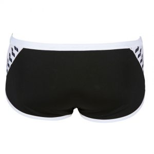 Arena Black Team Stripe Low Waist Shorts
