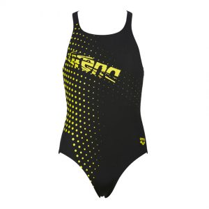 Arena Girls Illusion Black Swimsuit