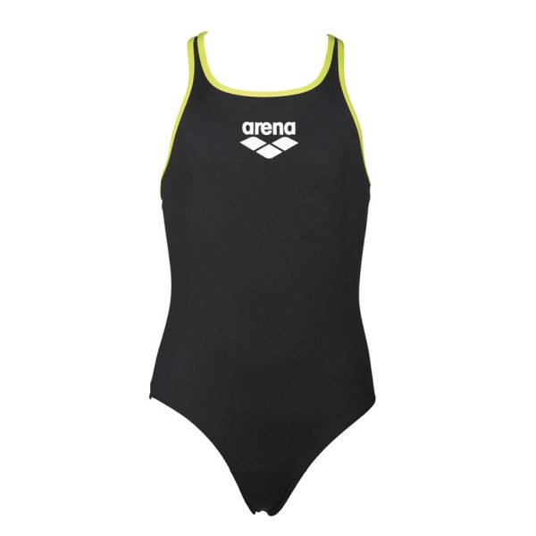 Arena BigLogo Girls Black Swimsuit