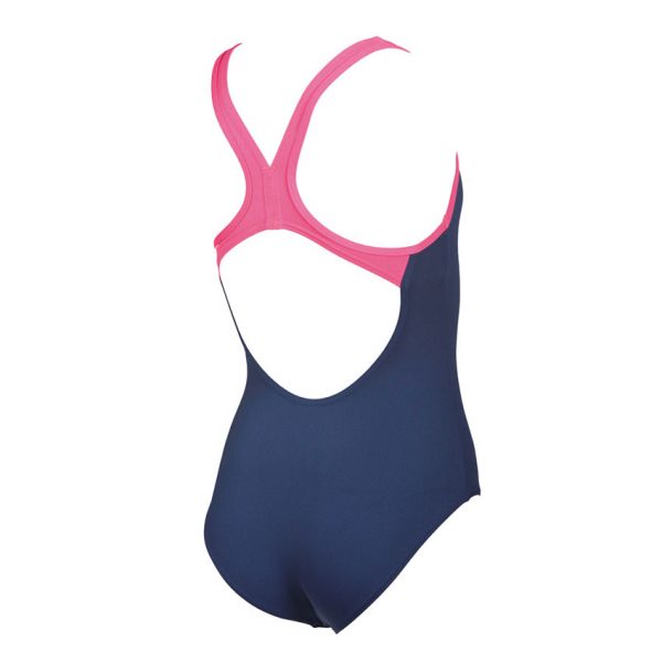 Arena BigLogo Girls Navy Blue Swimsuit