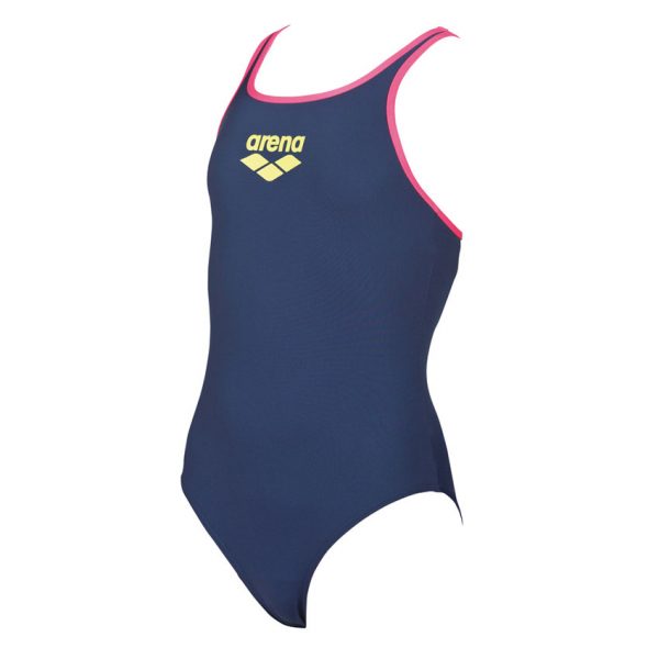 Arena BigLogo Girls Navy Blue Swimsuit