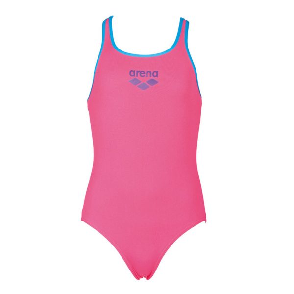 Arena BigLogo Girls Pink Swimsuit