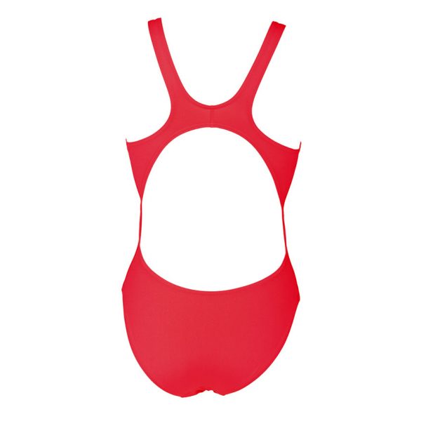 Arena 'Solid Tech' High Leg Fluo Red Swimsuit