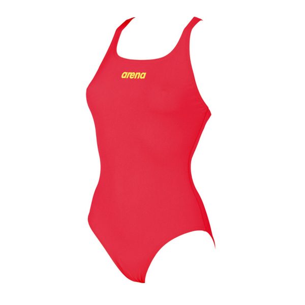 Arena 'Solid Pro' Medium Leg Fluo Red Swimsuit