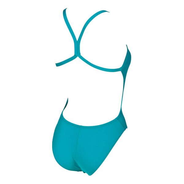Arena 'Solid Light Tech' High Leg Green Swimsuit