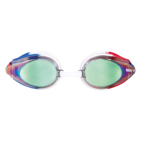 Red White Blue Arena Tracks JUNIOR Mirrored Goggles