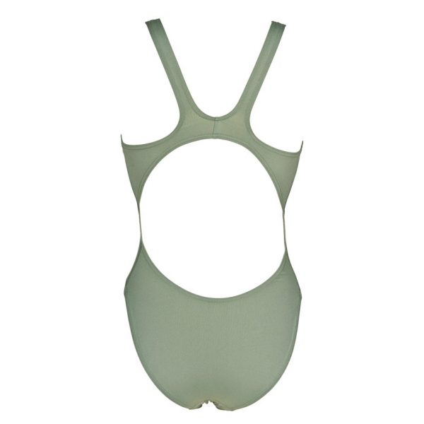 Arena 'Solid Tech' High Leg Green Swimsuit