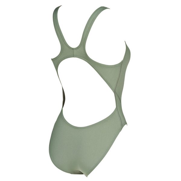 Arena 'Solid Tech' High Leg Green Swimsuit