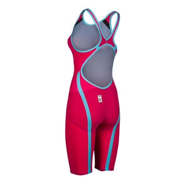 Red Turquoise Arena Carbon Flex VX Open Back Suit