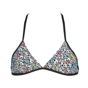 Patterned Arena Triangle Feel Bikini Top