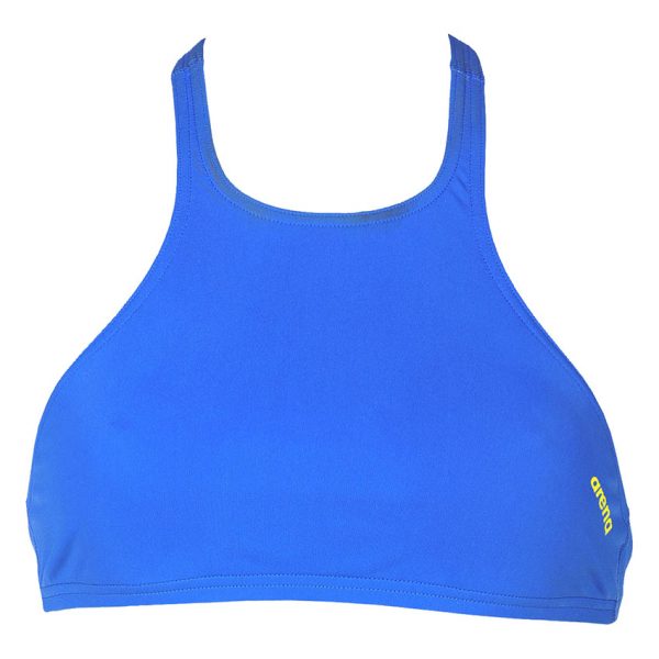 Blue Arena Crop Bikini Top